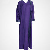 Purple Pleated Modern ABAYA